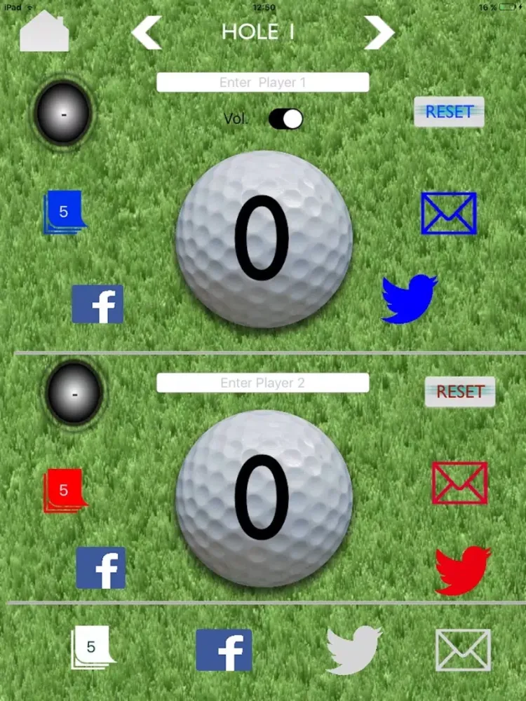 Golf Counter with Swing Sound iPad 應用截圖