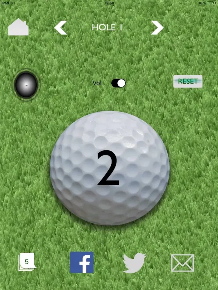 Golf Counter with Swing Sound iPad 應用截圖