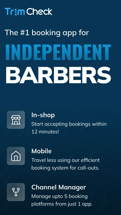 TrimCheck: Barber Booking App應用截圖