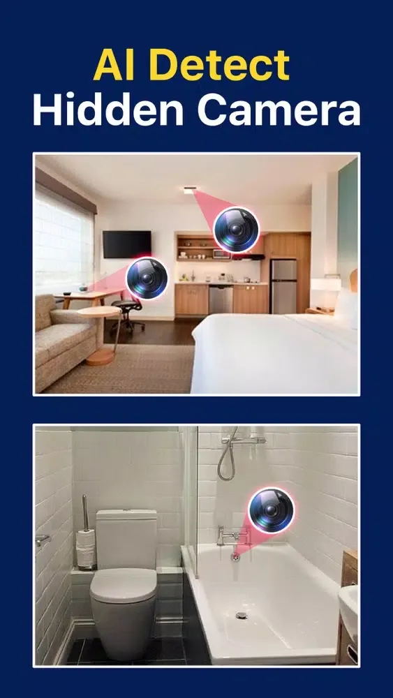 Tangkapan skrin AI Detect Spy Camera