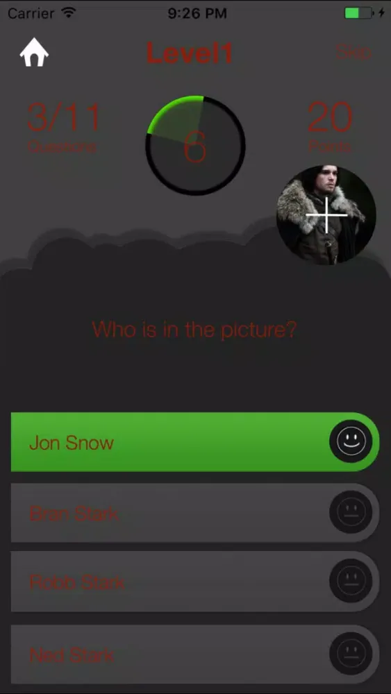 Ảnh chụp màn hình của Trivia for Game of Thrones-Fan