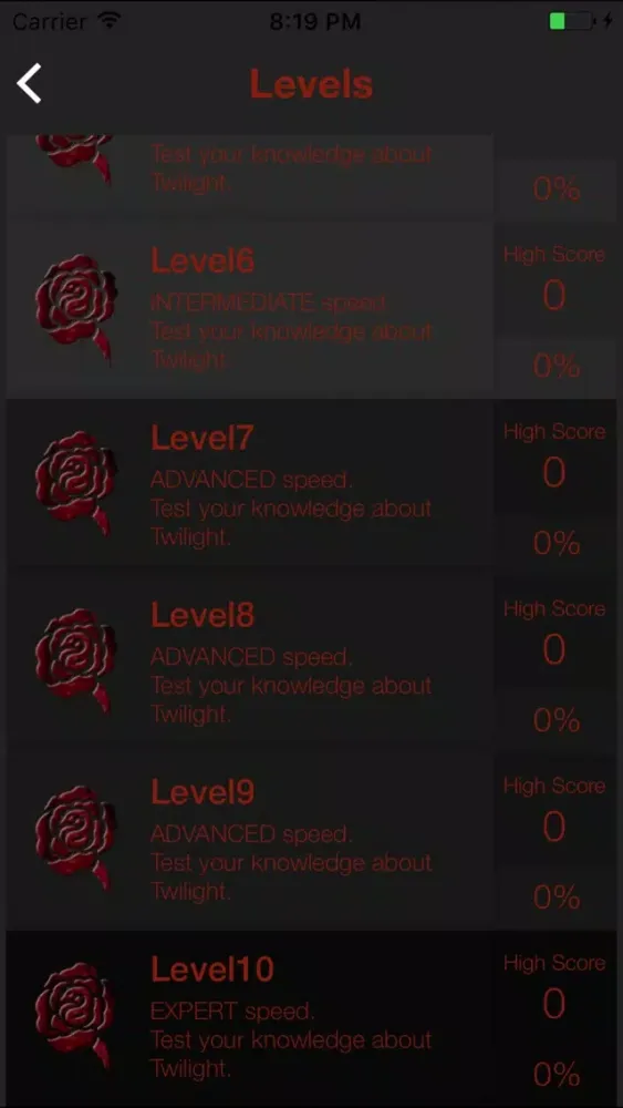 Trivia for Twilight - Fan Quiz Screenshots