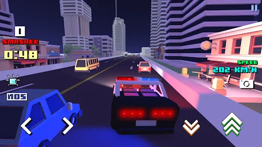 Tangkapan skrin Blocky Car Racer - racing game