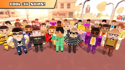 Tangkapan skrin Blocky Car Racer - racing game