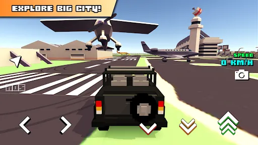Tangkapan skrin Blocky Car Racer - racing game