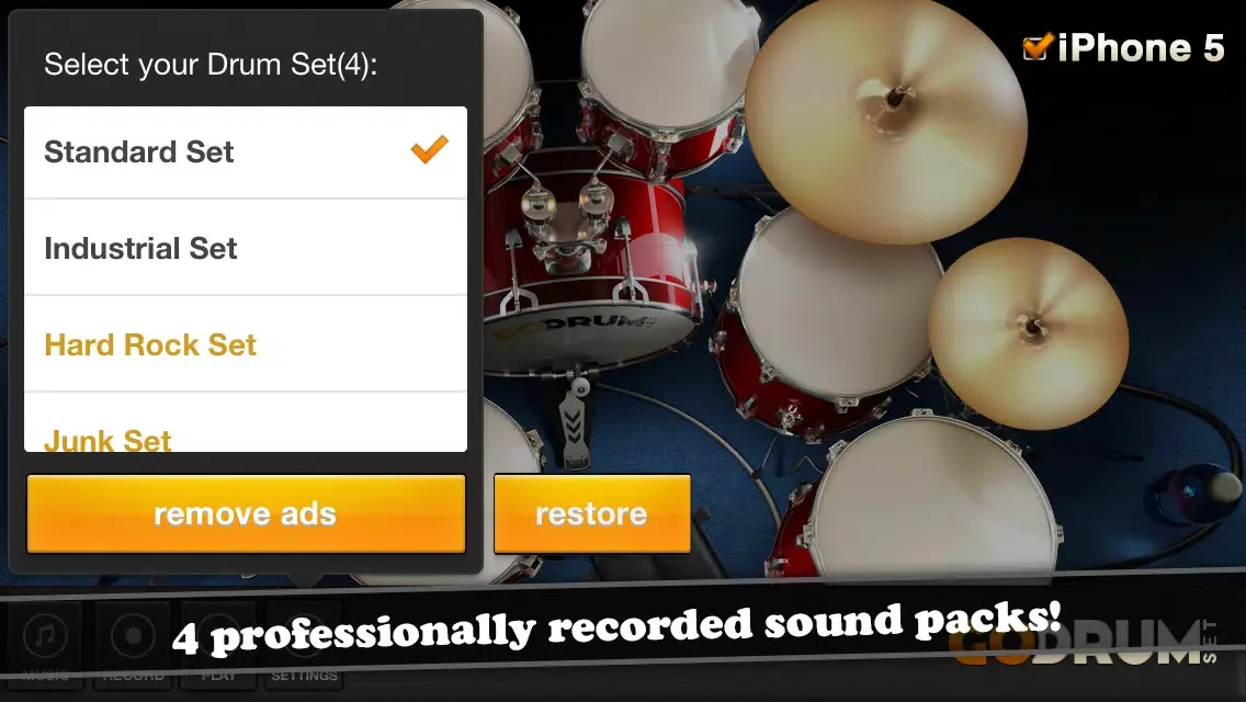 Capturas de pantalla de Go! Drum Set
