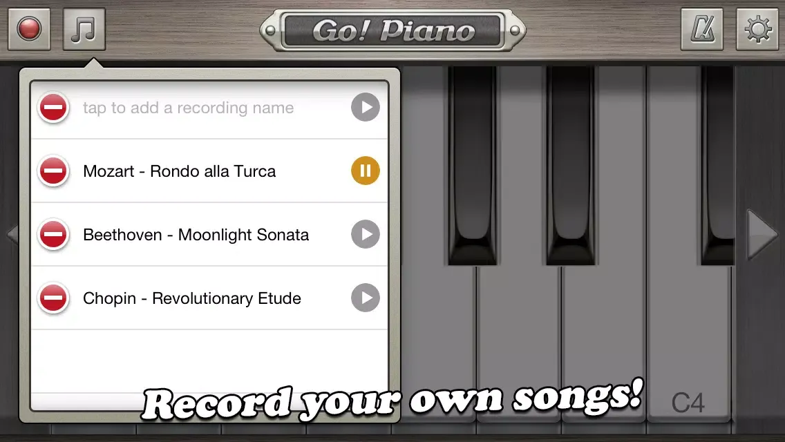 Go! Piano স্ক্রিনশট