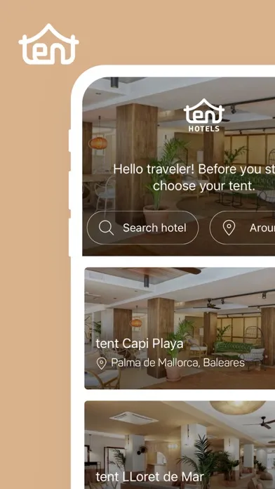 Ảnh chụp màn hình của tent Hotels