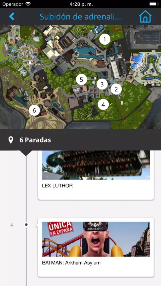 Capturas de tela do Parques Reunidos