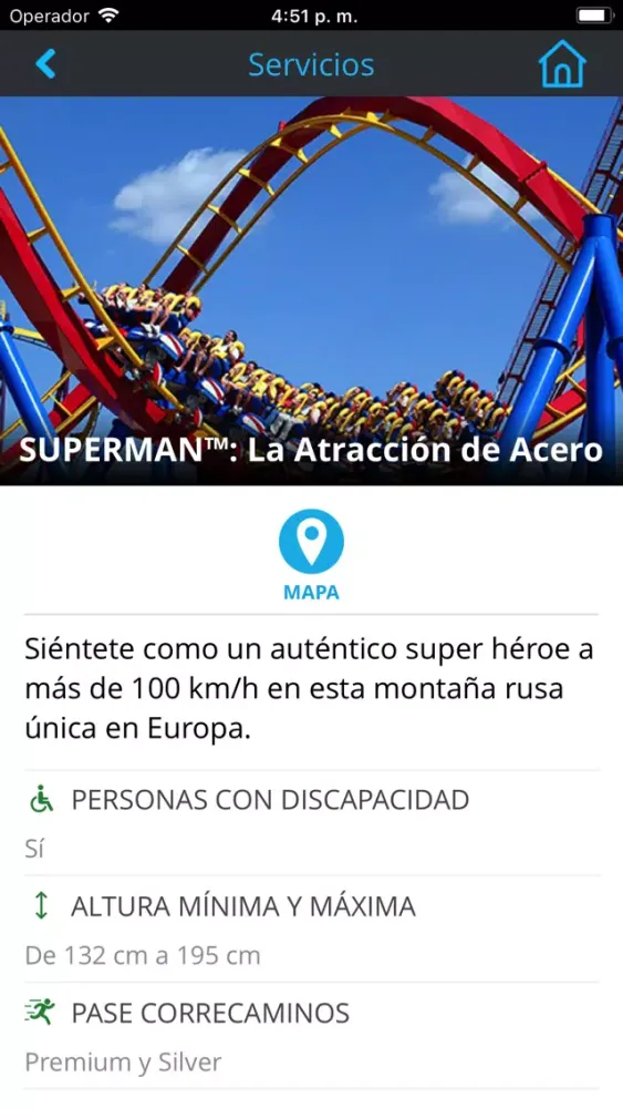 Capturas de tela do Parques Reunidos