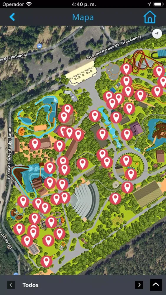 Capturas de tela do Parques Reunidos