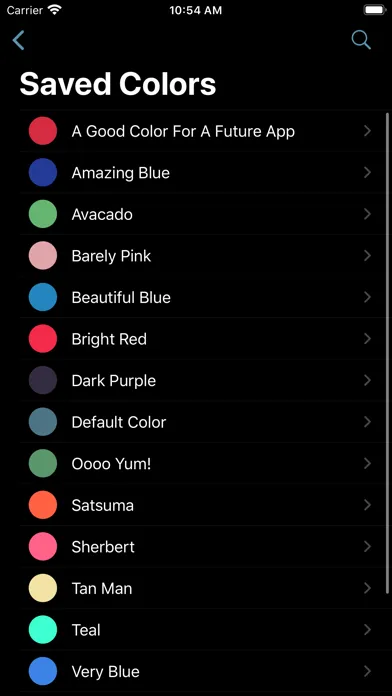 ภาพหน้าจอของ myColors - Cloud Color Picker