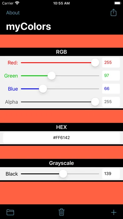 ภาพหน้าจอของ myColors - Cloud Color Picker