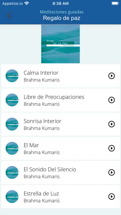 Tangkapan skrin MeditApp