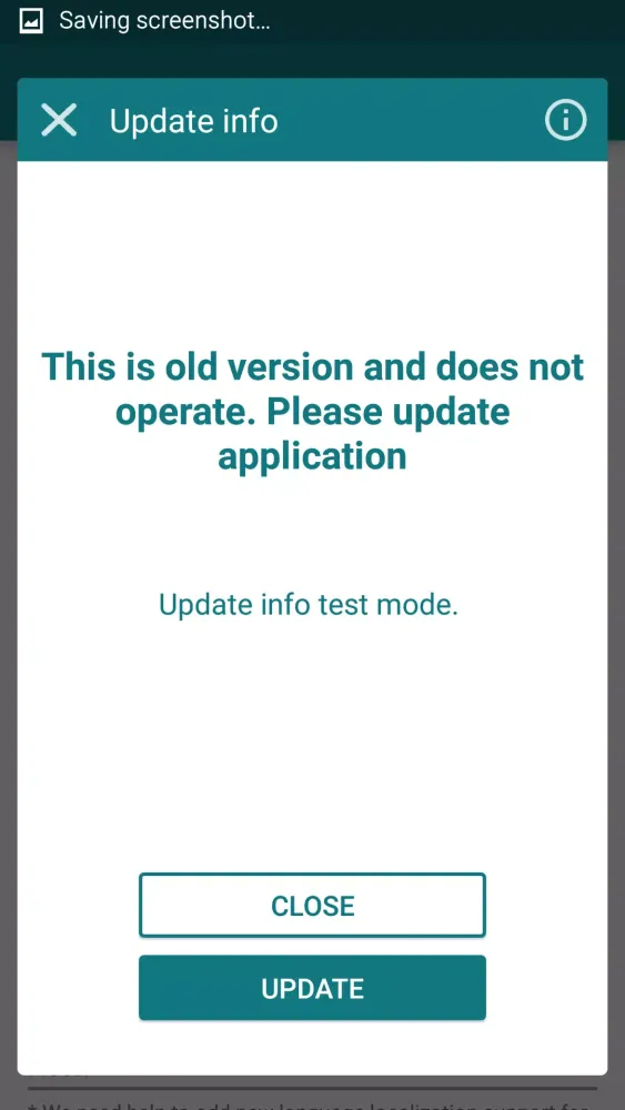 Capturas de pantalla de AndroidAppUpdater - Sample