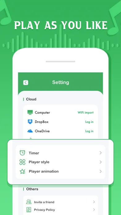 Capturas de pantalla de MusicSync:cloud & offline play
