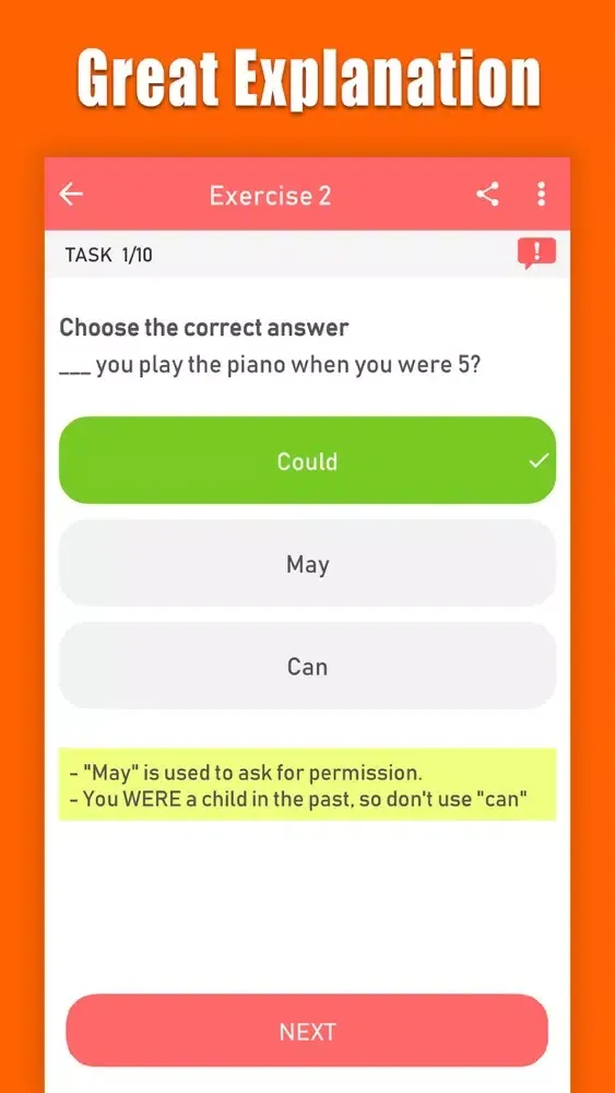 Zrzuty ekranu English Grammar Test In Use