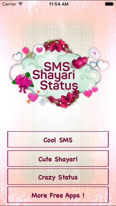 Capturas de tela do SMS Shayari Status Book My Jio