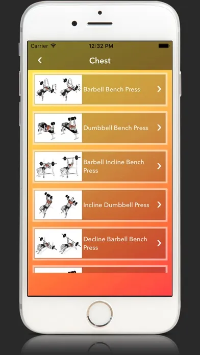 Zrzuty ekranu Gym Fitness & Bodybuilding Guide Faceapp Training