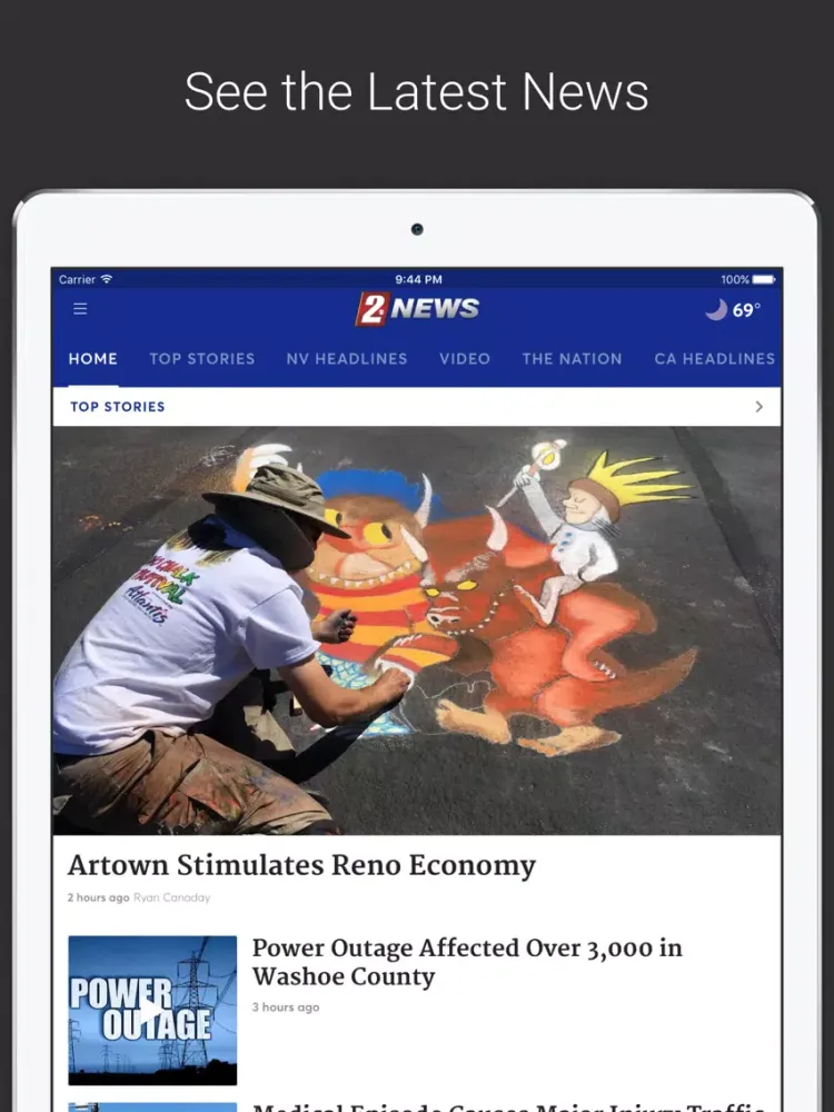 Capturas de pantalla de KTVN Channel 2 News iPad 