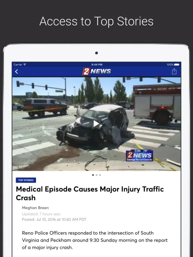 Capturas de pantalla de KTVN Channel 2 News iPad 