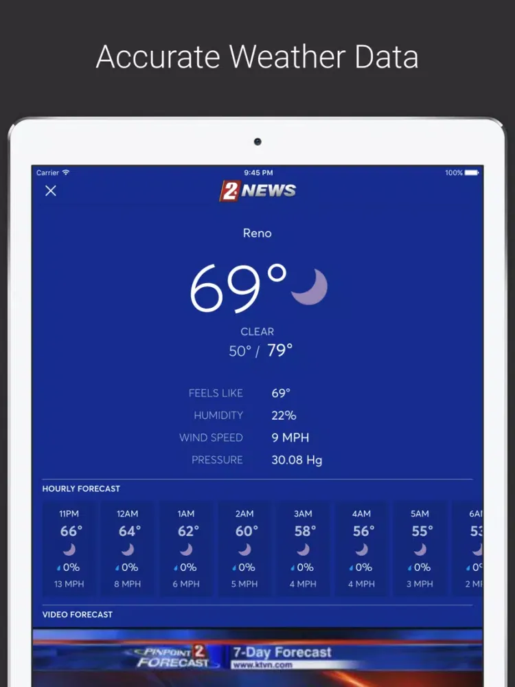 Capturas de pantalla de KTVN Channel 2 News iPad 