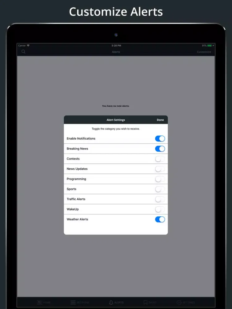 Zrzuty ekranu KWES NewsWest 9 iPad 