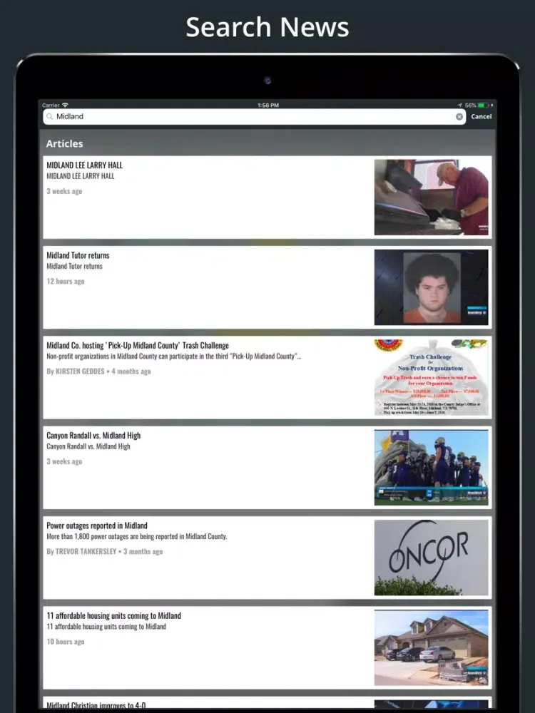 Zrzuty ekranu KWES NewsWest 9 iPad 