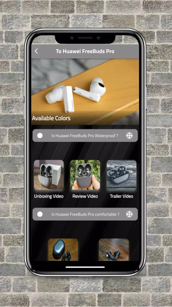 Capturas de tela do Huawei FreeBuds Pro -Guide