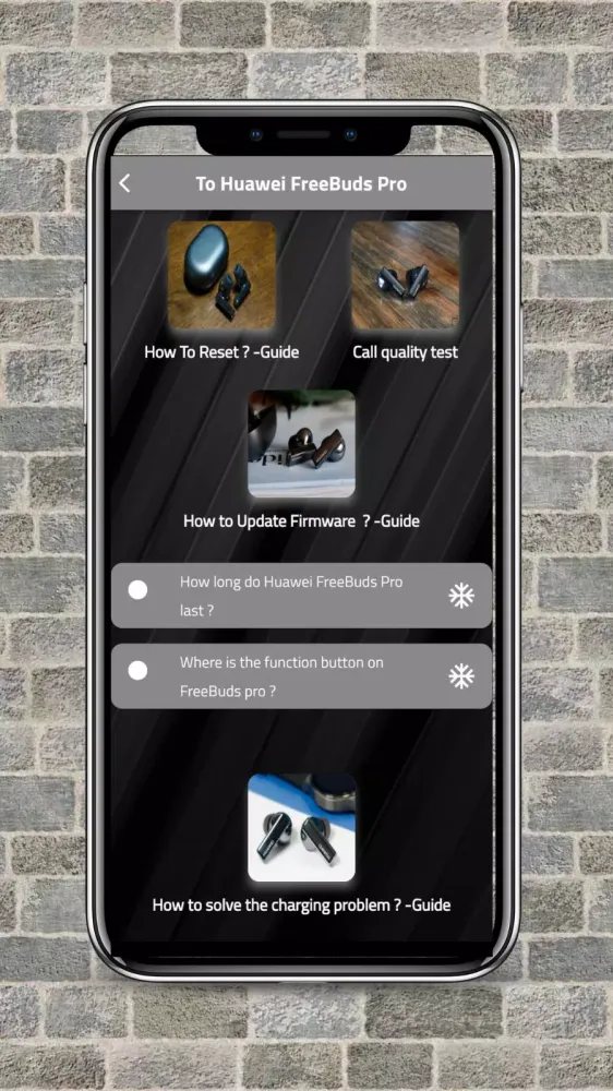 Capturas de tela do Huawei FreeBuds Pro -Guide