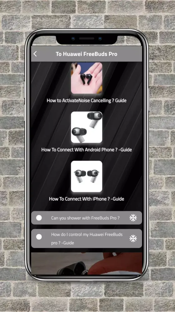 Capturas de tela do Huawei FreeBuds Pro -Guide