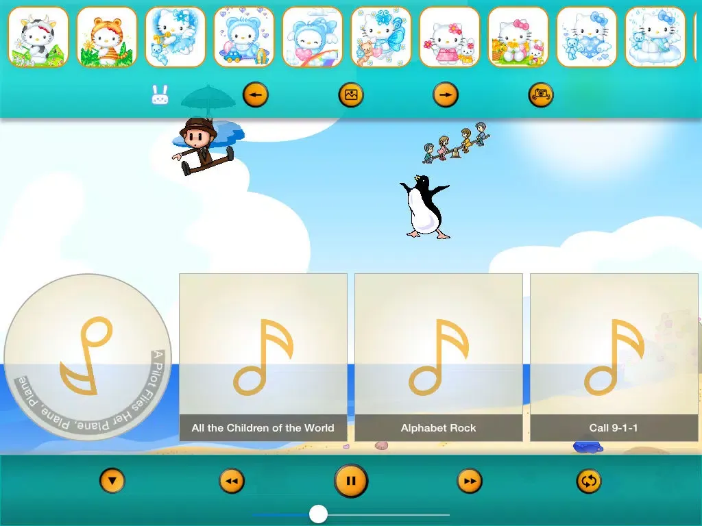 ภาพหน้าจอของ Kids Songs: Candy Music Box 6 - App Toys iPad 