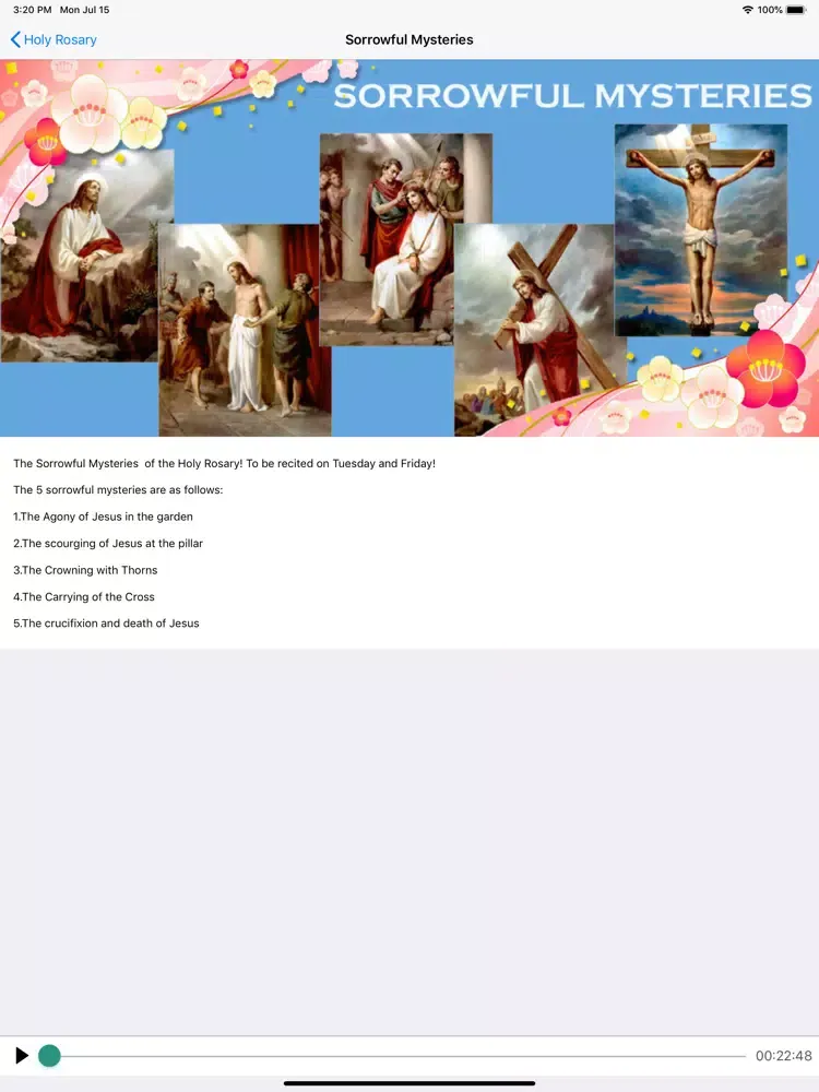 صور Holy Rosary With Audio & Text iPad 