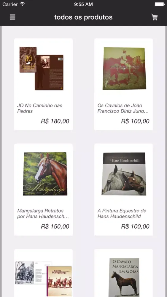 Capturas de tela do Boutique Mangalarga