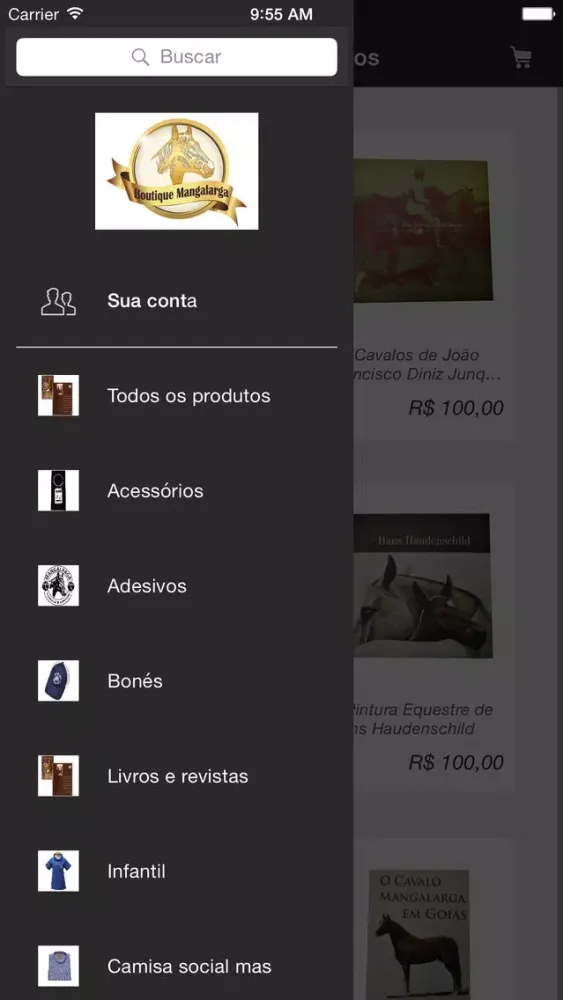 Capturas de tela do Boutique Mangalarga