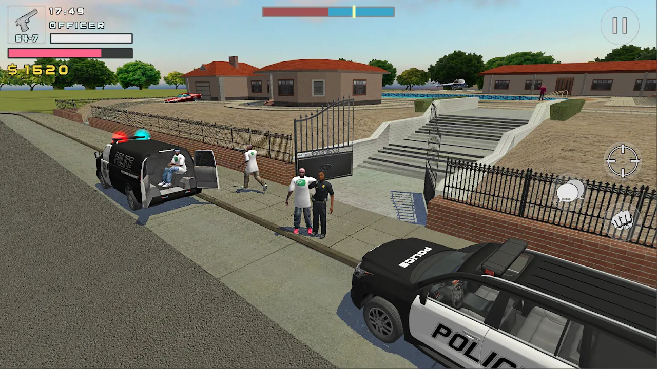 Police Cop Simulator. Gang War应用截图