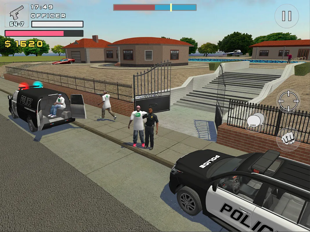 Police Cop Simulator. Gang War应用截图