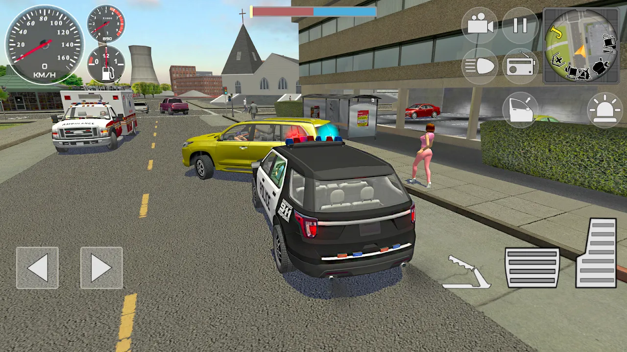 Police Cop Simulator. Gang War应用截图