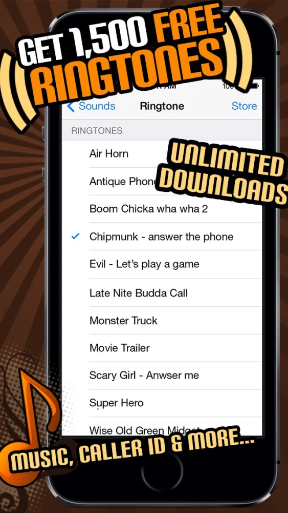Capturas de tela do 1500 Ringtones Unlimited - Download the best iPhone Ringtones