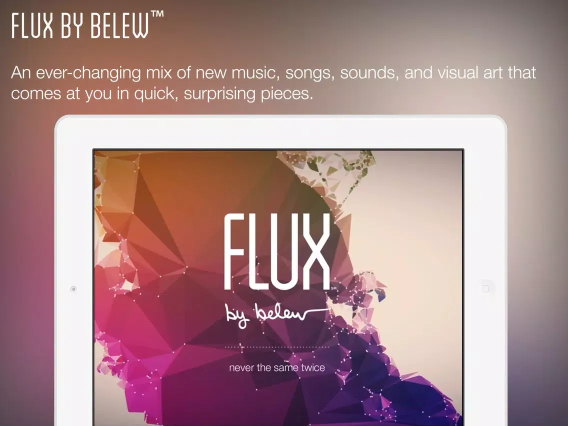 Ảnh chụp màn hình của FLUX by belew™ - never the same twice iPad 