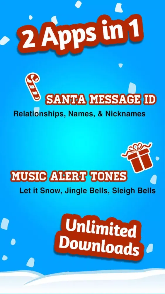 Скриншоты Christmas Text Tones - Customize your new text tone with Santa!