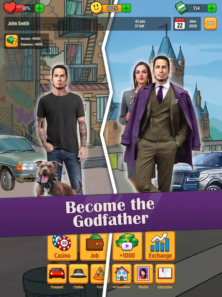 Mafia Boss: business life sim iPad 应用截图