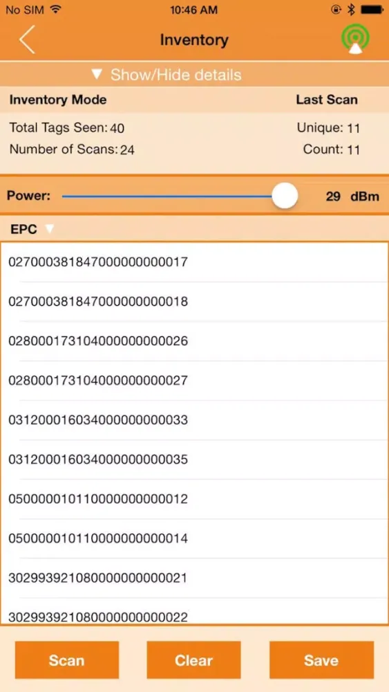 Vor-TagRFID Screenshots