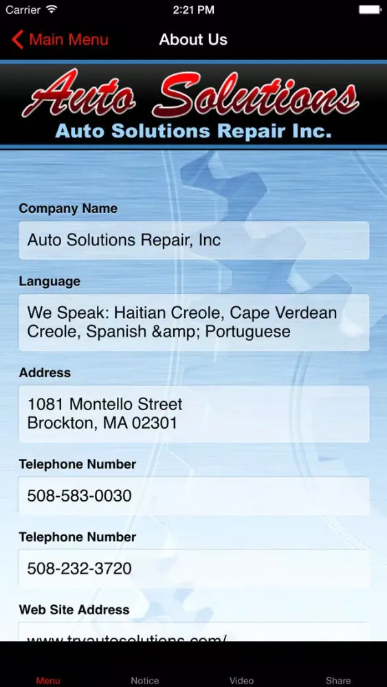 Auto Solutions Repair Inc. Screenshots