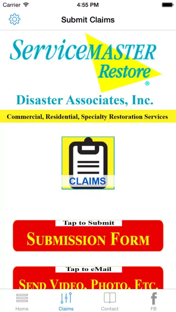 Ảnh chụp màn hình của ServiceMaster DA Stoneham