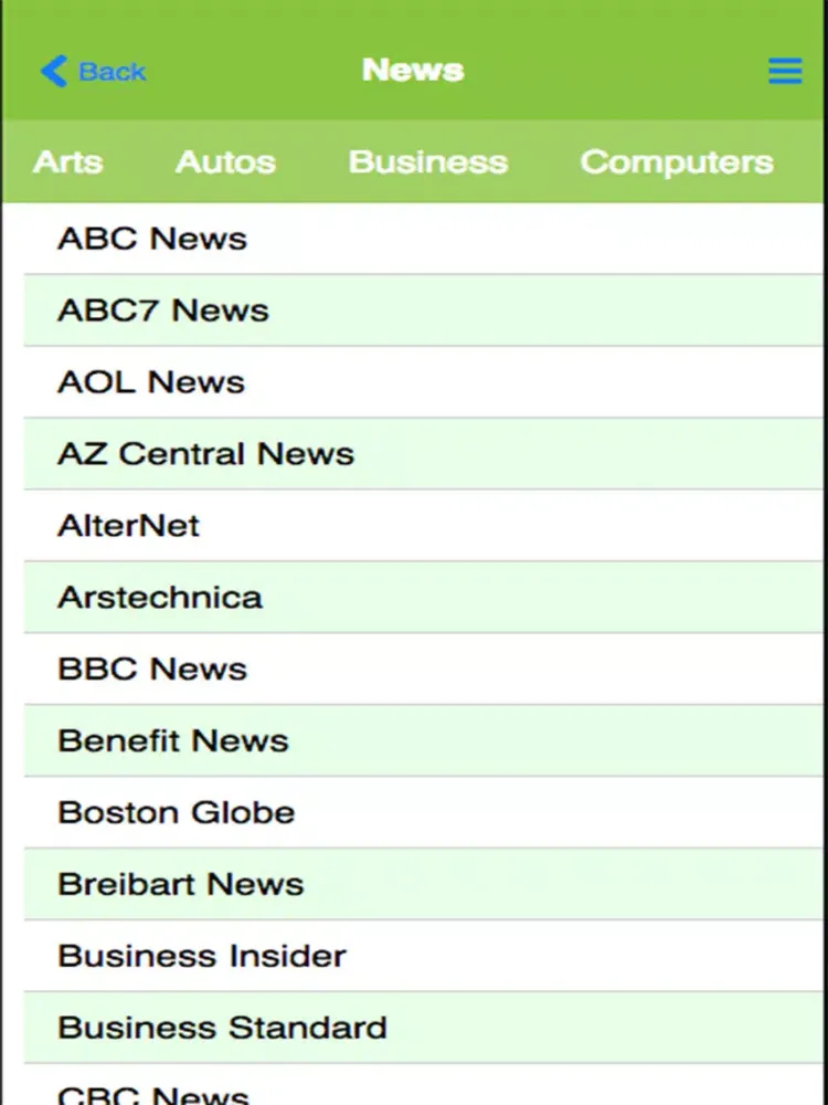 Captures d'écran de Top RSS Reader iPad 