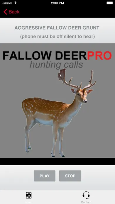 Tangkapan layar REAL Fallow Deer Calls - Deer Grunt & Deer Bark - BLUETOOTH COMPATIBLE