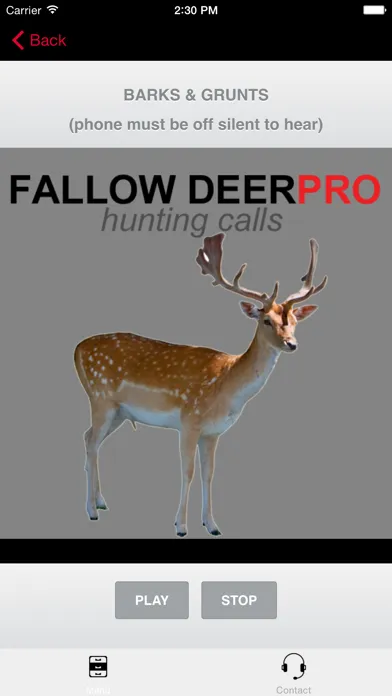 Tangkapan layar REAL Fallow Deer Calls - Deer Grunt & Deer Bark - BLUETOOTH COMPATIBLE