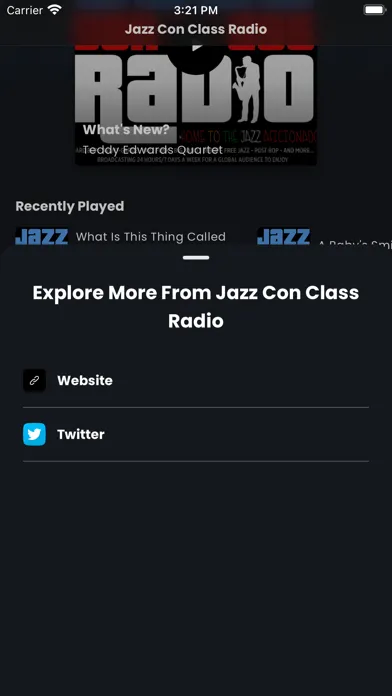 Tangkapan skrin Jazz Con Class Radio