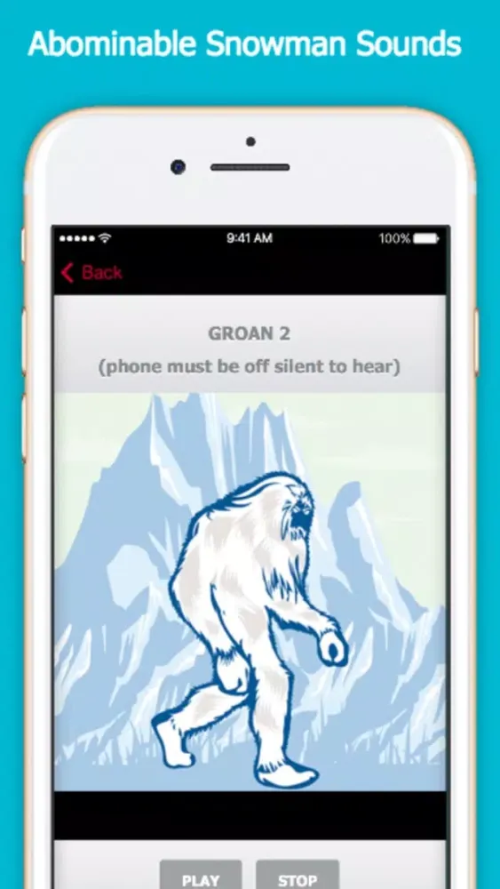 Captures d'écran de Abominable Snowman Sounds